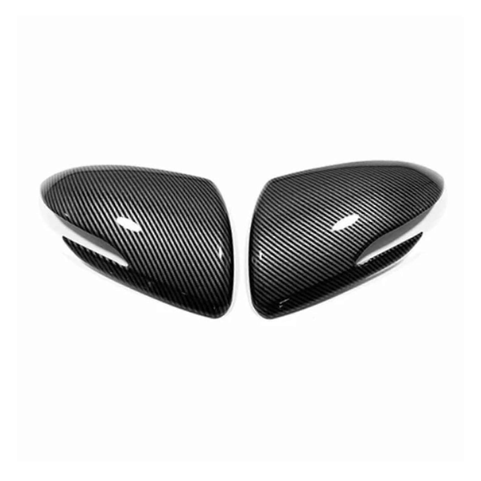 Side View Mirror Cover For Kia Stonic 20172022 ABS Carbon Fiber Look Rearview Mirror Cap Trim One Color