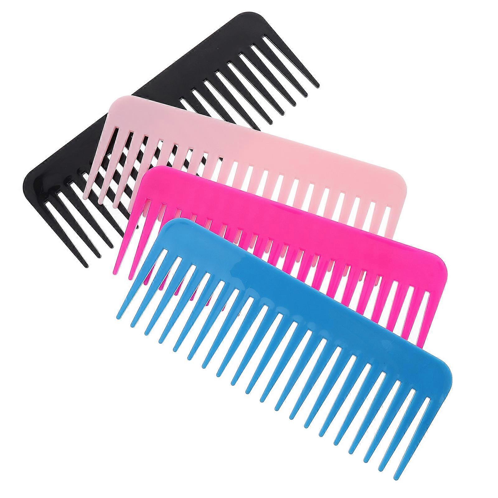 Professional Barber Comb Hair Styling For Office Car 15.5x6cm Abs 4Pcs