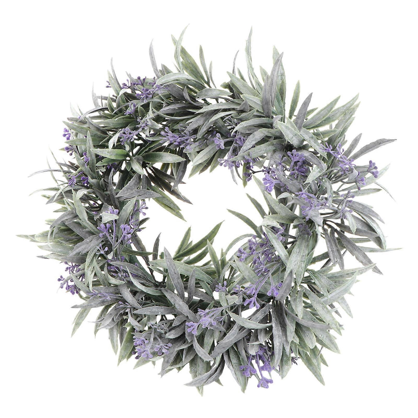 Artificial Lavender Hanging Wreath Decorative Wreath for 3Pcs
