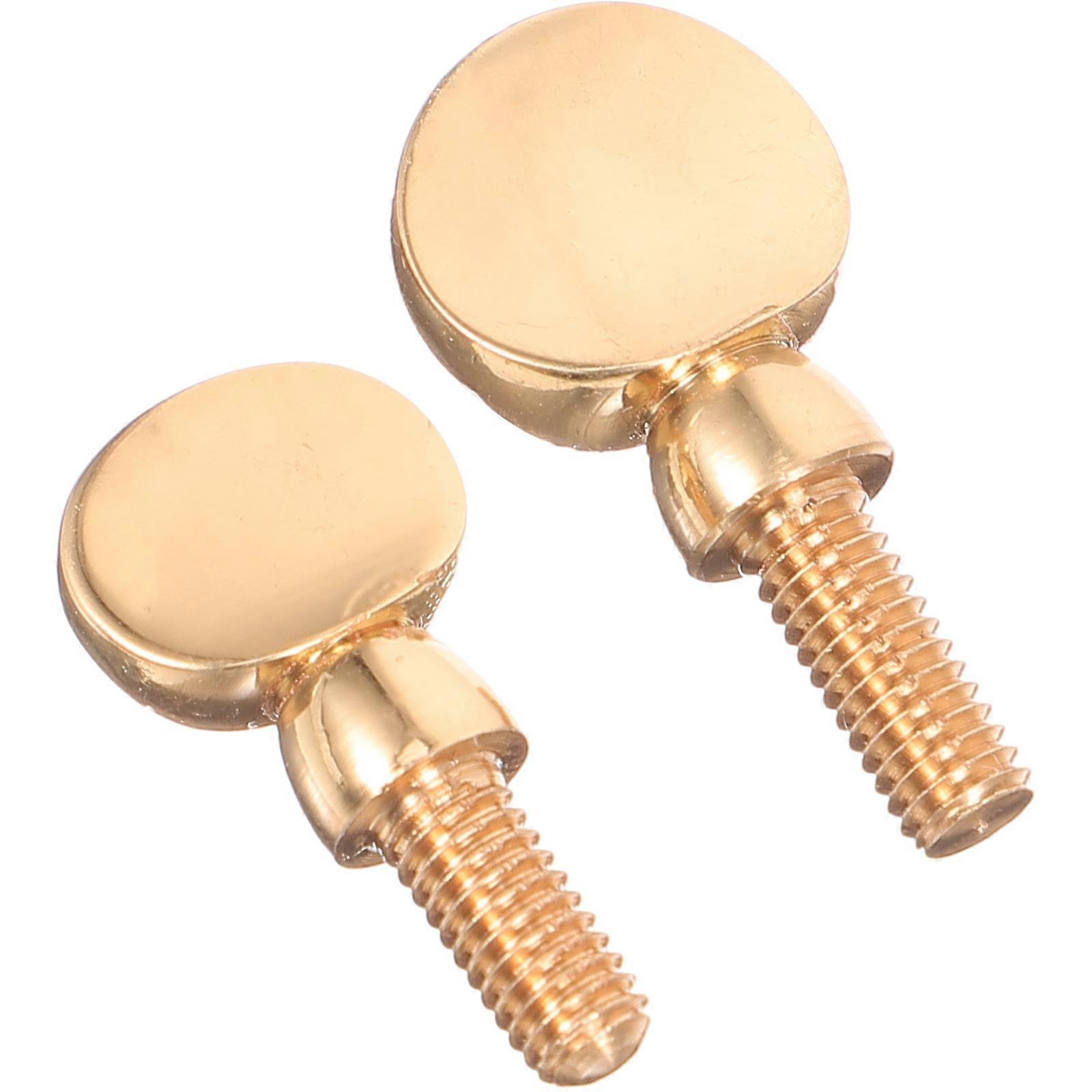 Durable Saxophone Neck Screws 6 Pcs Suitable For Music Performance Golden Tightening Components