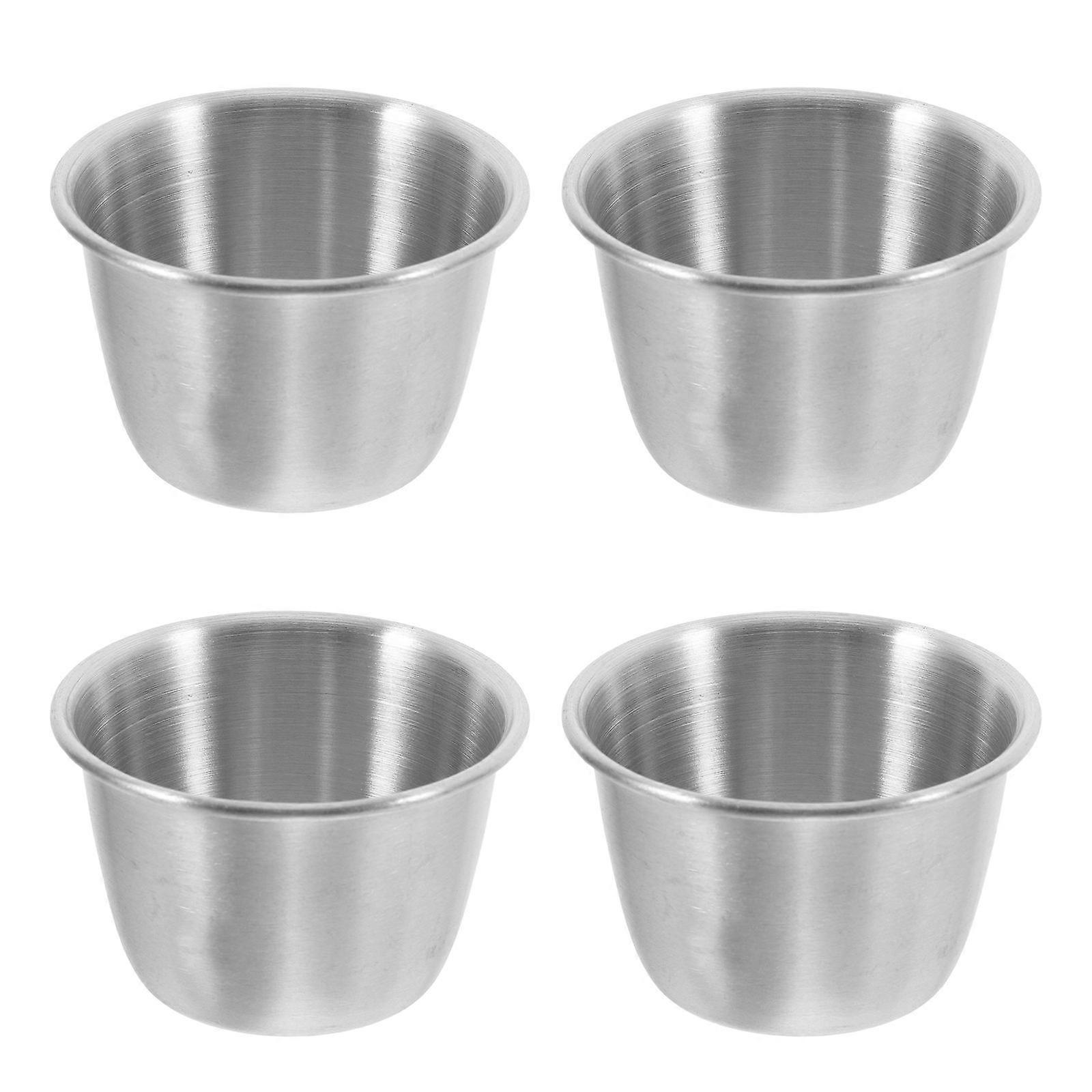 Home Use Sauce Container Stainless Steel Cup for Condiments 8Pcs