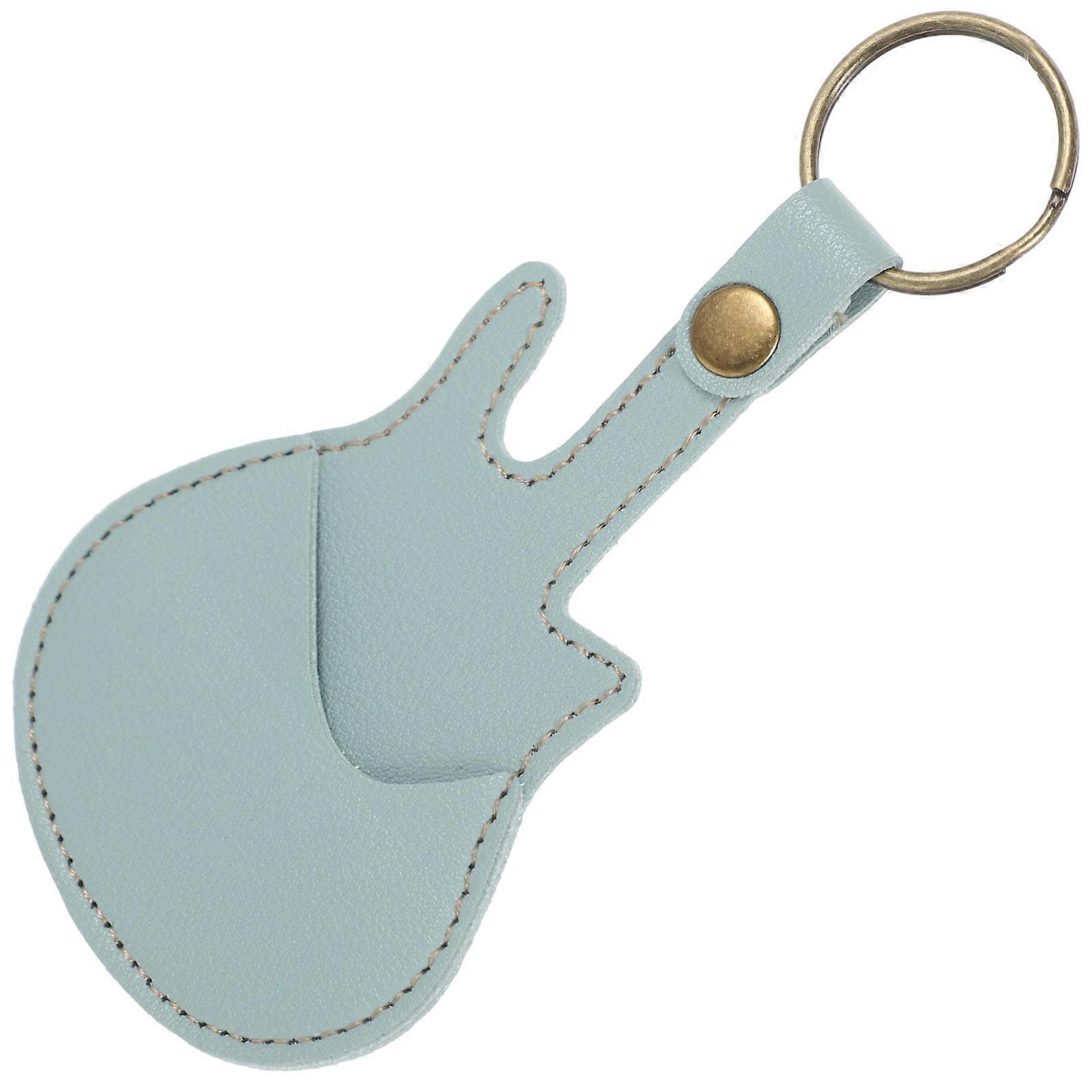 Guitar Pick Holder PU Case for Pick 4Pcs Portable Storage Organizer