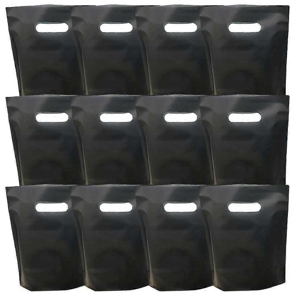 Durable Grocery Tote Bag Black for Cosmetics and Stationery 100Pcs