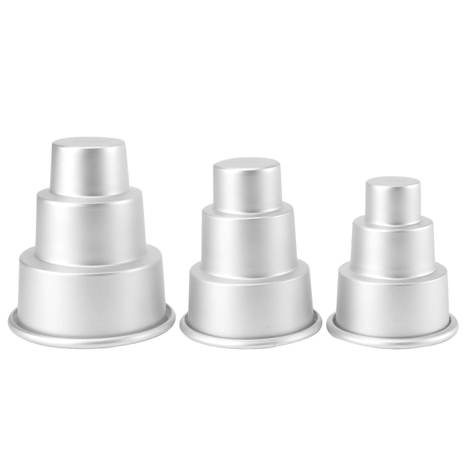 Egg Cake Mold 3Pcs 3-Tier Cupcake Mold Pan for Baking