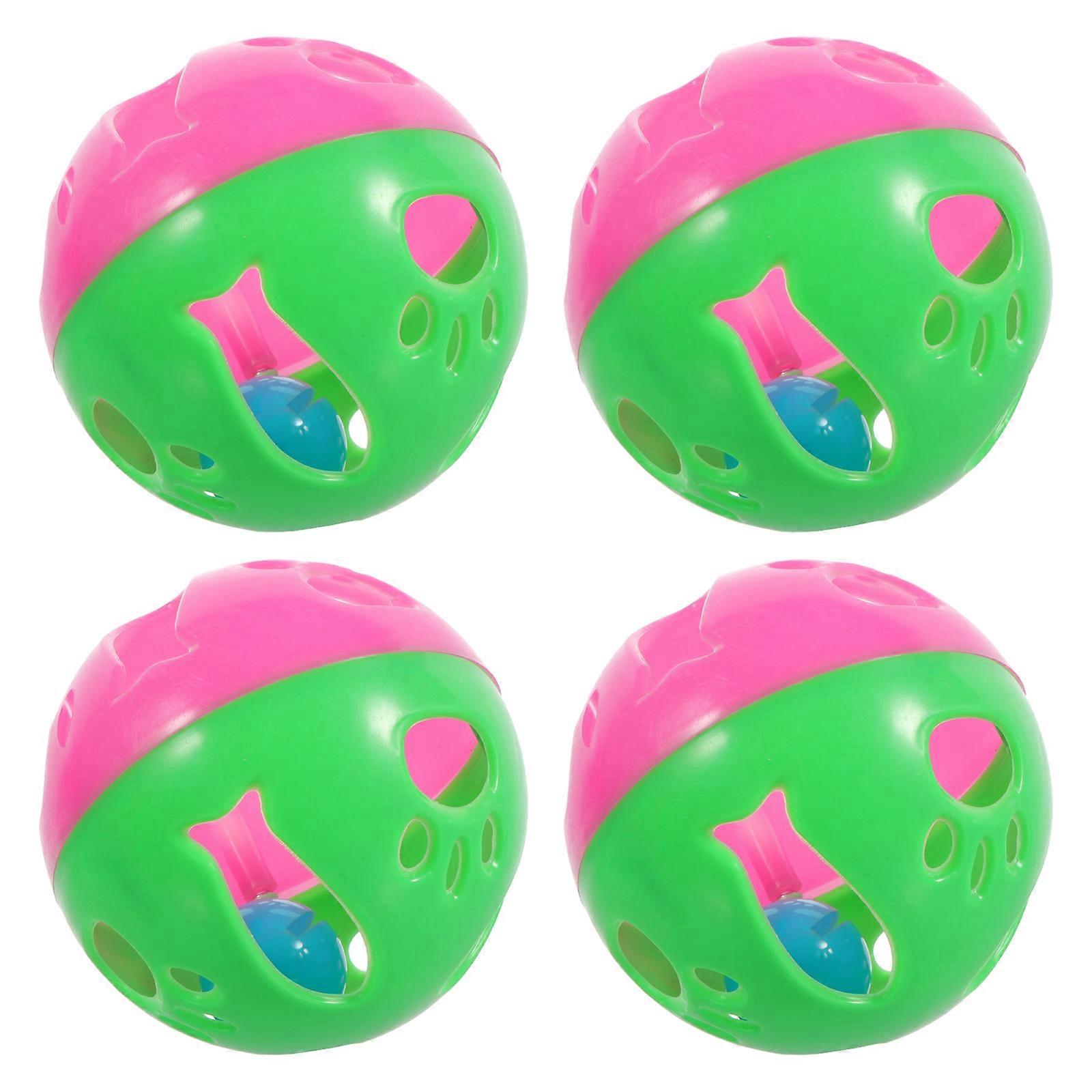 Pet Balls Toy Plastic Cat Plaything for Teasing 8Pcs Set