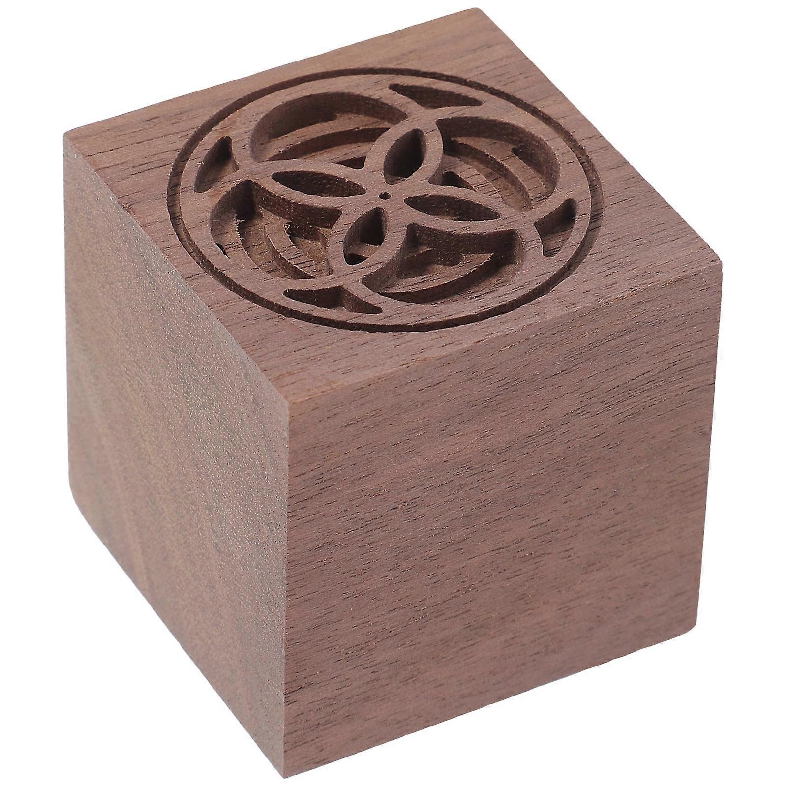 Wood Diffuser Aromatherapy Diffuser Cube for Decoration 2Pcs Brown Wooden