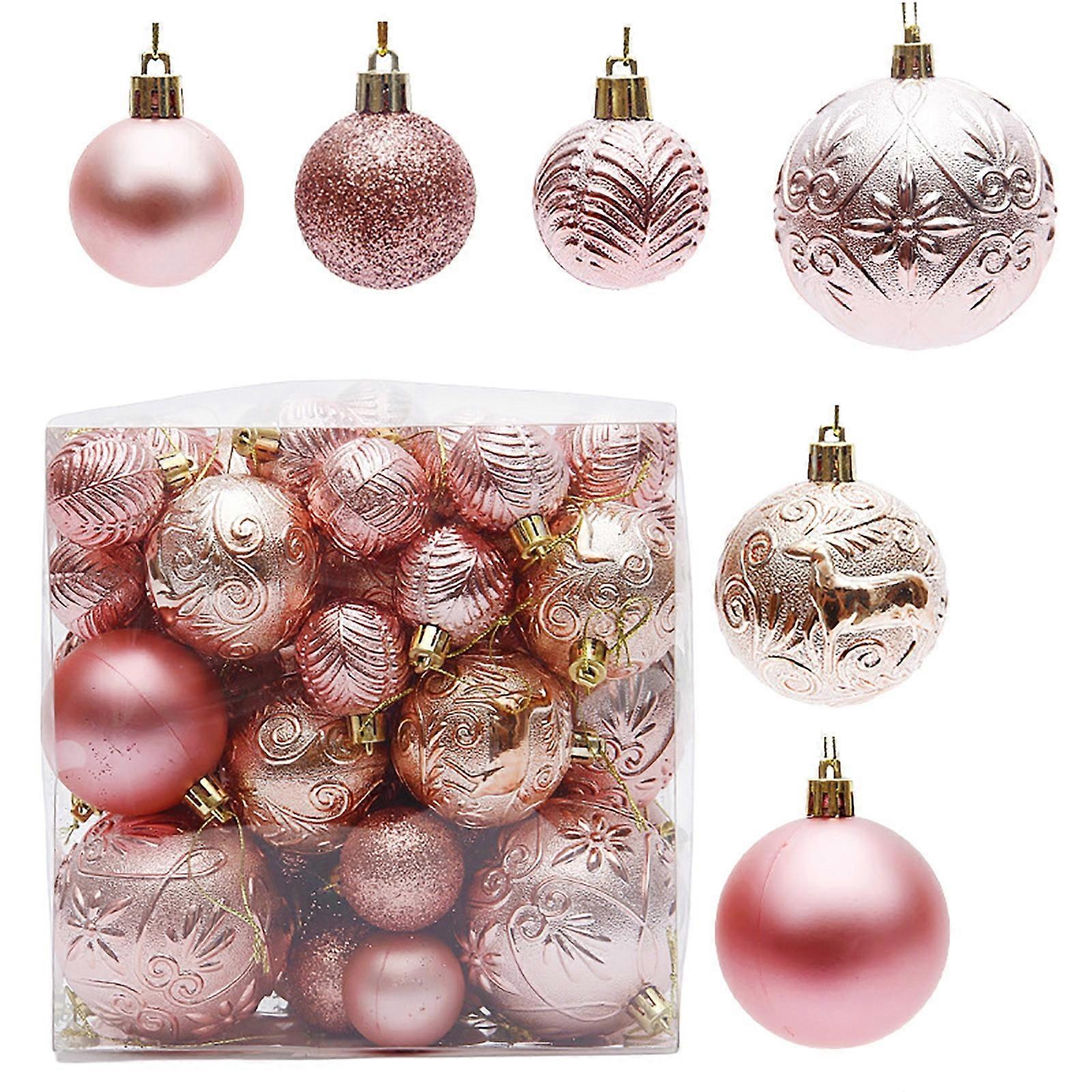 1 Box of 50Pcs Christmas Set Christmas Tree Window Display Shopping Mall Decoration Pendant