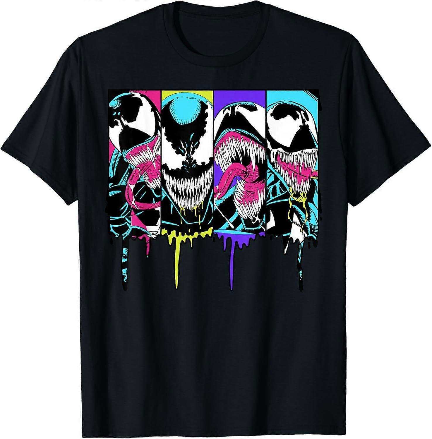 Marvel Venom Colorful Dripping Comic Panel T-Shirt DX 0099