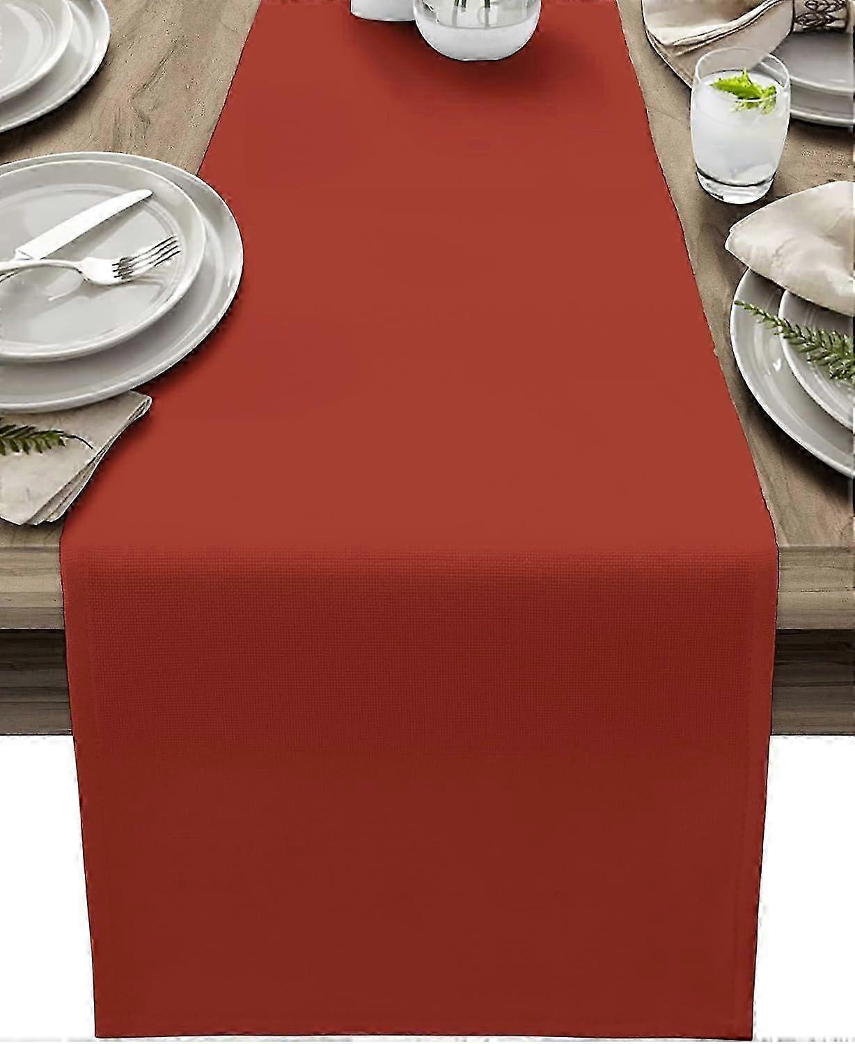 2025 Latest Model  Table runner solid red table runner dresser scarf minimalist simple style desktop decorati