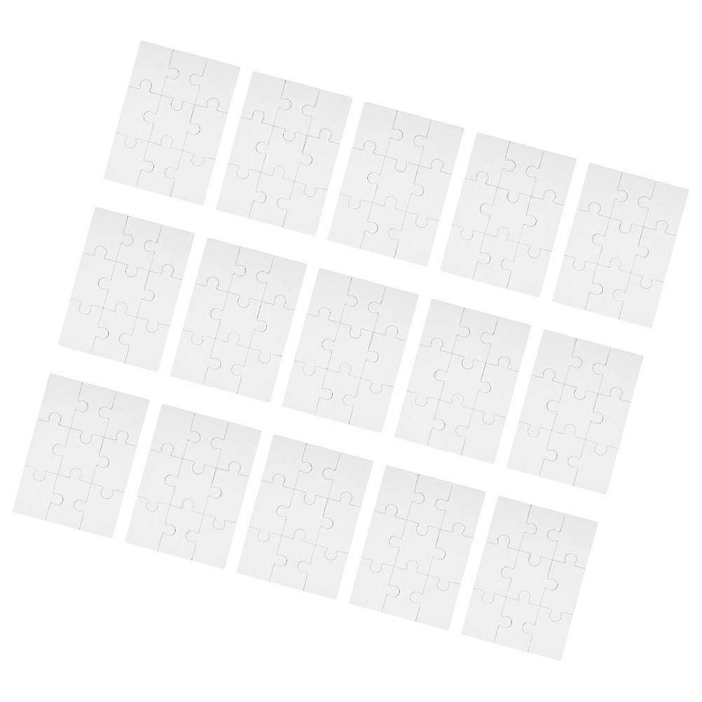 Blank Paper Puzzle Toy for Playing 30 Sheets DIY Coloring Set