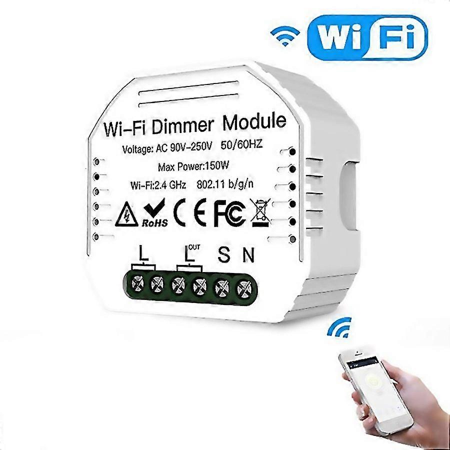For Concealed Wifi Smart Switch Dimmer Switch And Traditional Switch Dual Control Smart Switch