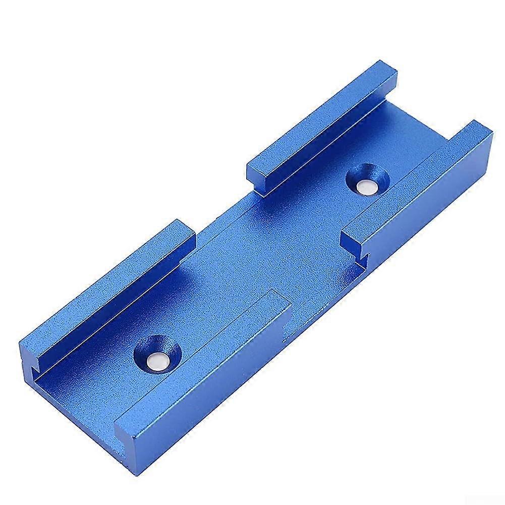 Aluminium T Track Connector For Woodworking Cross Track Intersection System 80mm Blue