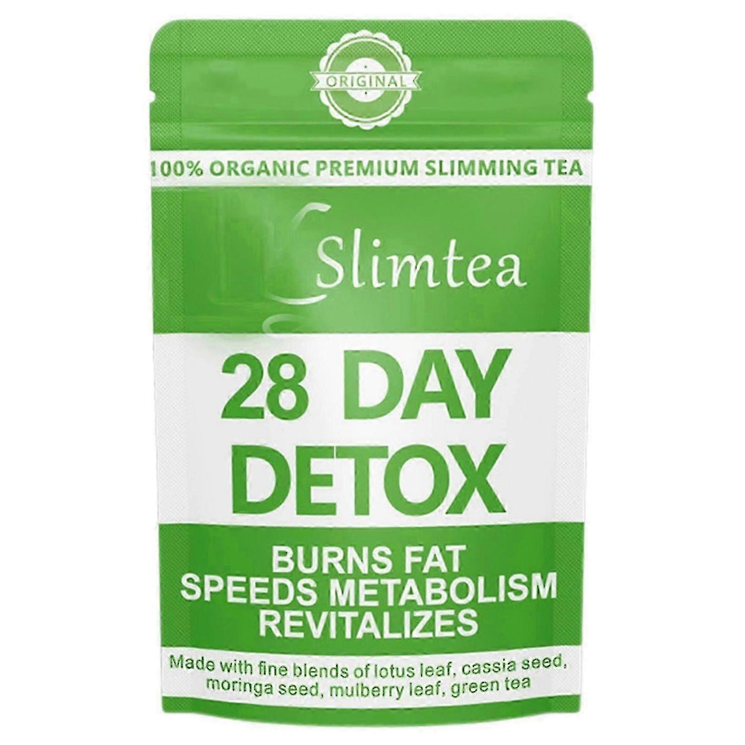 28 Days Detox Organiczno-szczupła herbata Łatwo wchłanialne skuteczne tłuszcze z brzucha dla dorosłych nastolatków