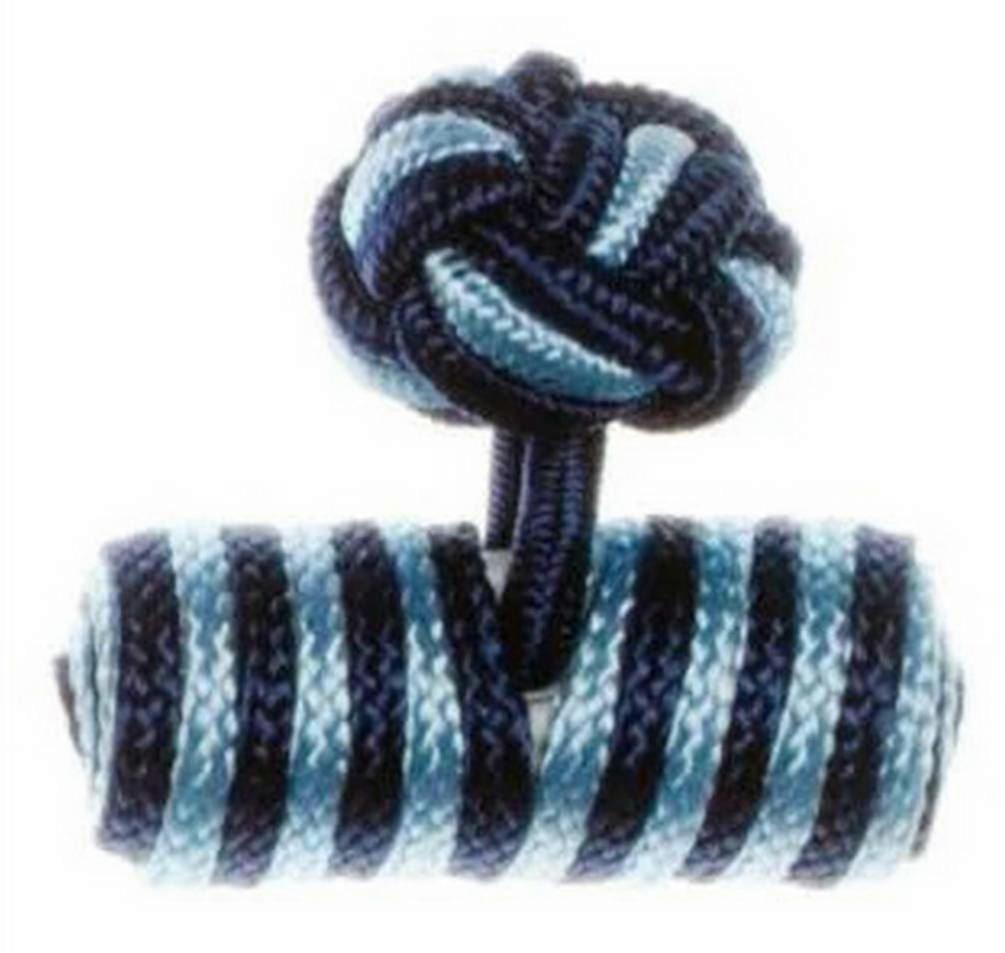 David Van Hagen Barrel Cuff Knots - Blue/Blue