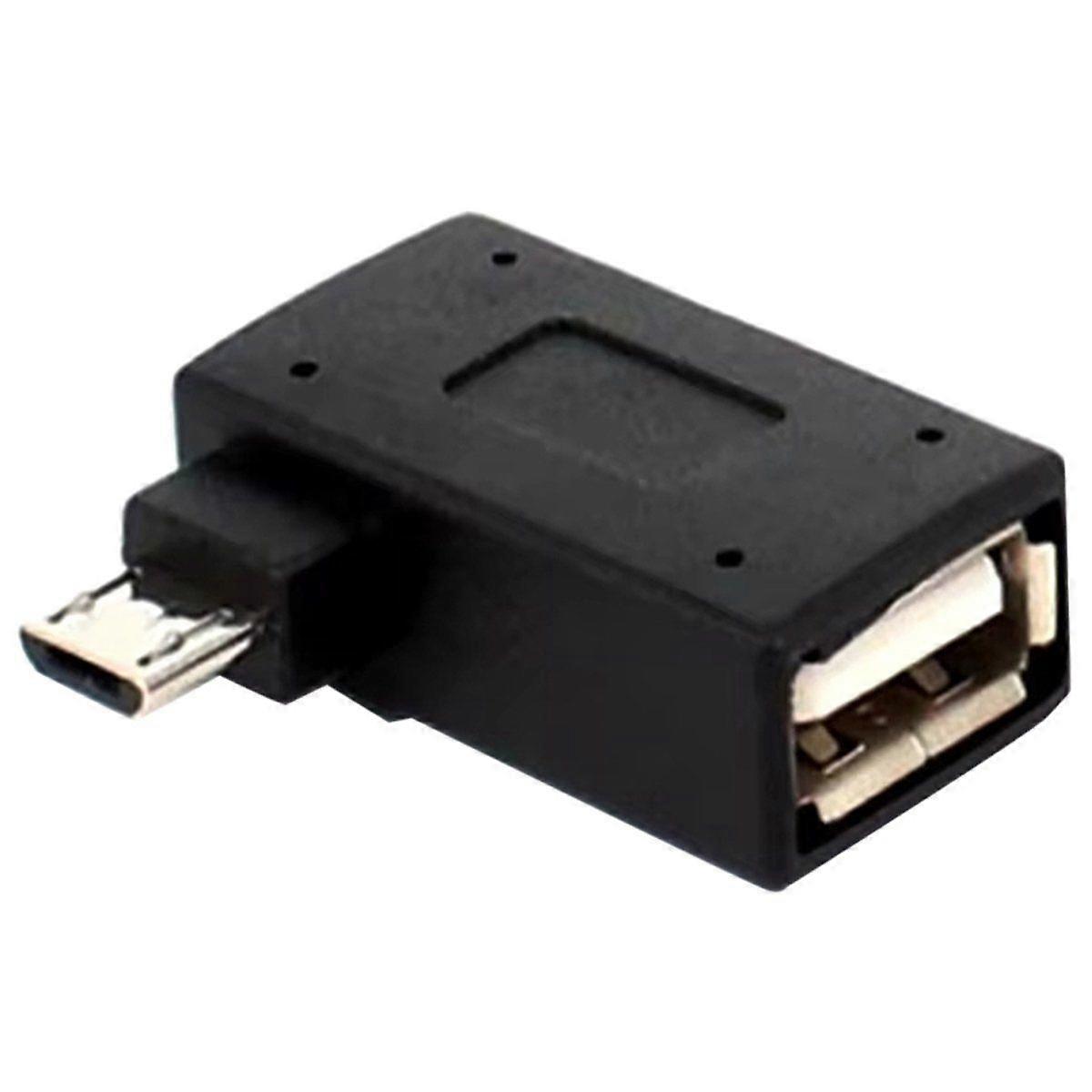 10 Micro USB OTG Adapters for TV, Mini Classic, and Mini with Power Supply (Angled Design) B