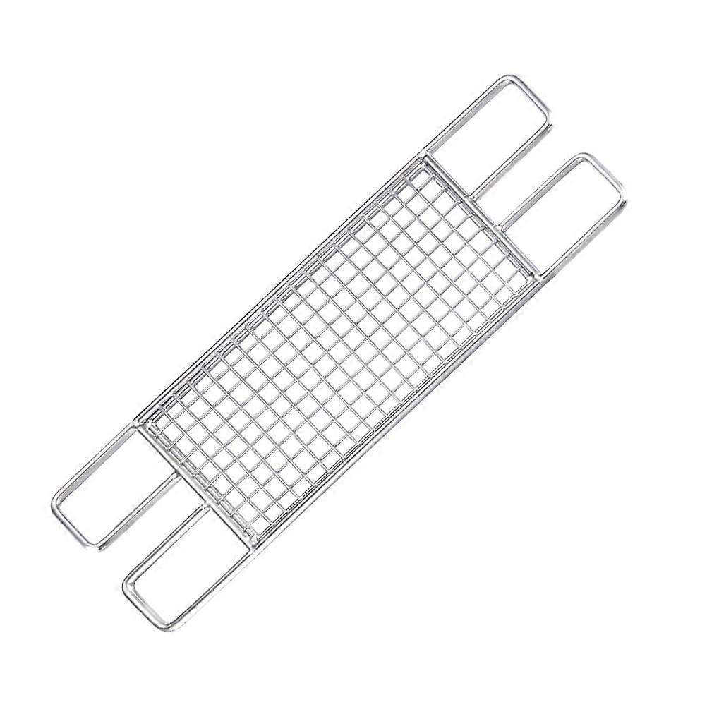 Mizh 1pc Practical Camping Geometric Barbecue Wire Rack Grilling Mesh Grid Grate