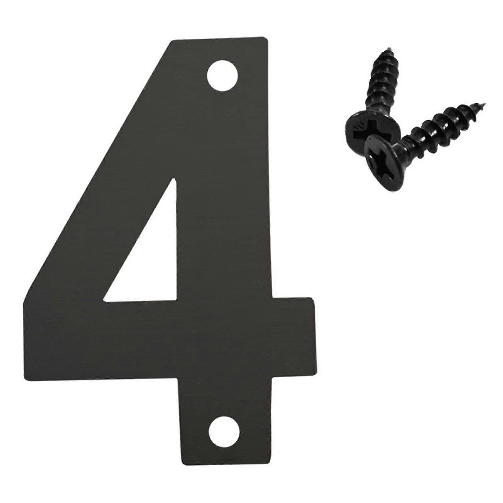 Modern Large Metal House Numbers for Outside, Anti-Rust Floating Address Signs with Nail Kits, Compatible with Front Door, Garden, Mailbox