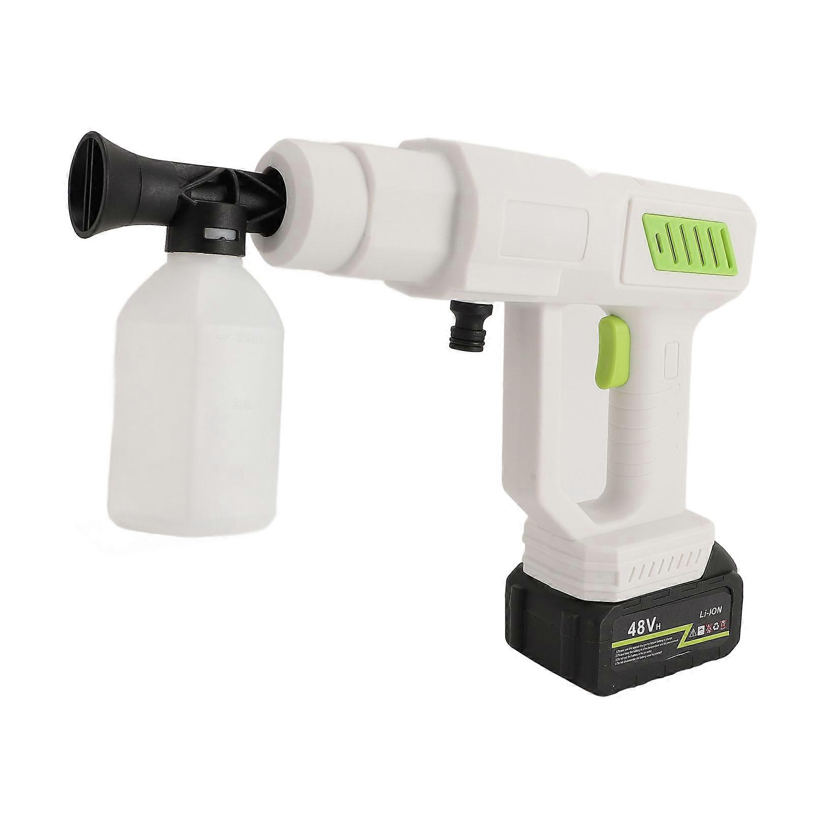 High Pressure Washing Machine Battery Powered Cordless Portable Car Washer with Filter Hose for Home and Outdoor Use US Plug 110‑240V 