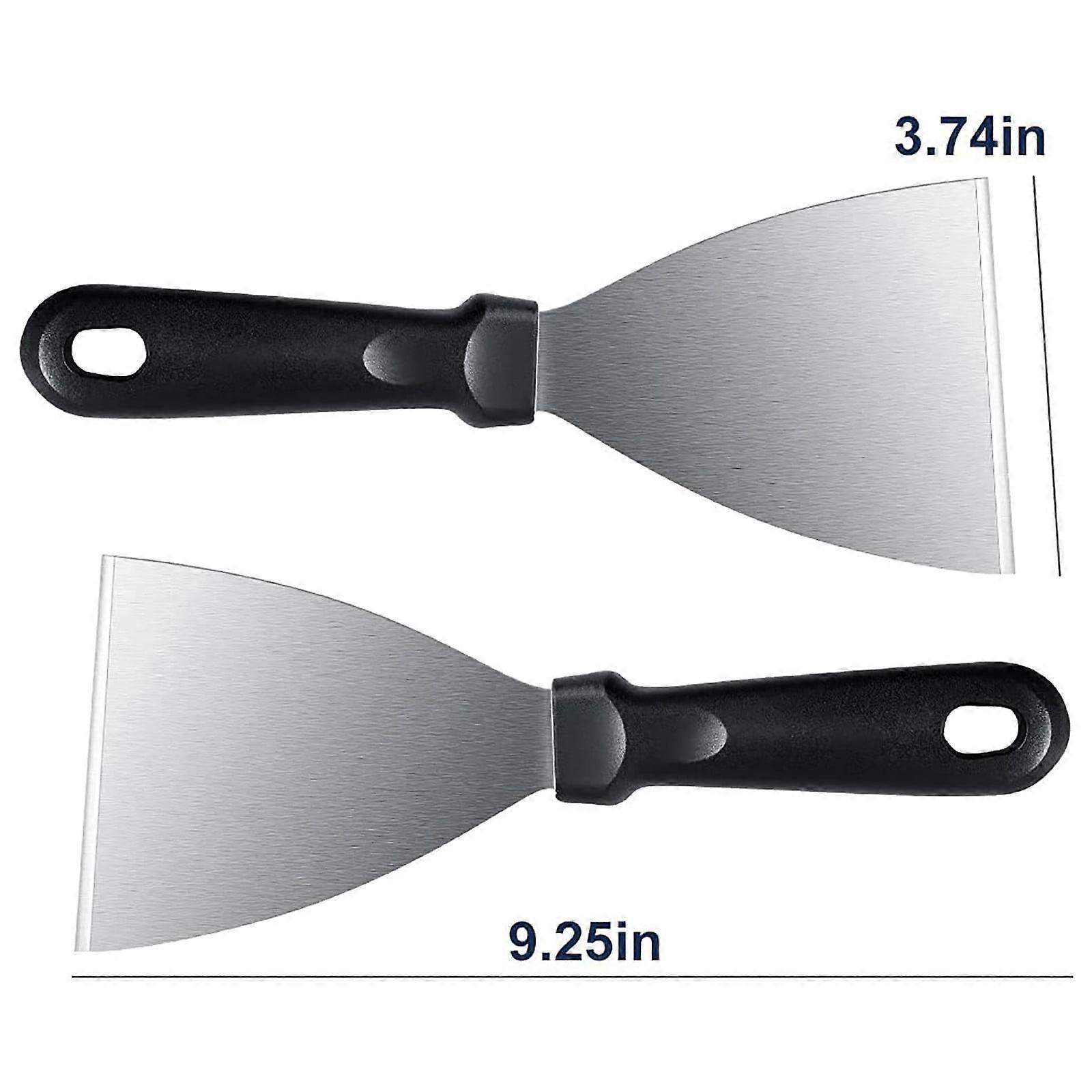 Peeler Griddle Scraper Use For Ice, Paint, BBQ Tools, Flat Top Grill Tools Set Camping