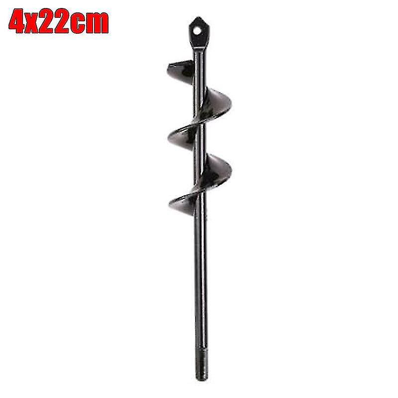 Drill Bit Extensions 4cmx22cm Earth Auger Drill Bit Fence Borer For Garden Planting Post Hole Digger Tools