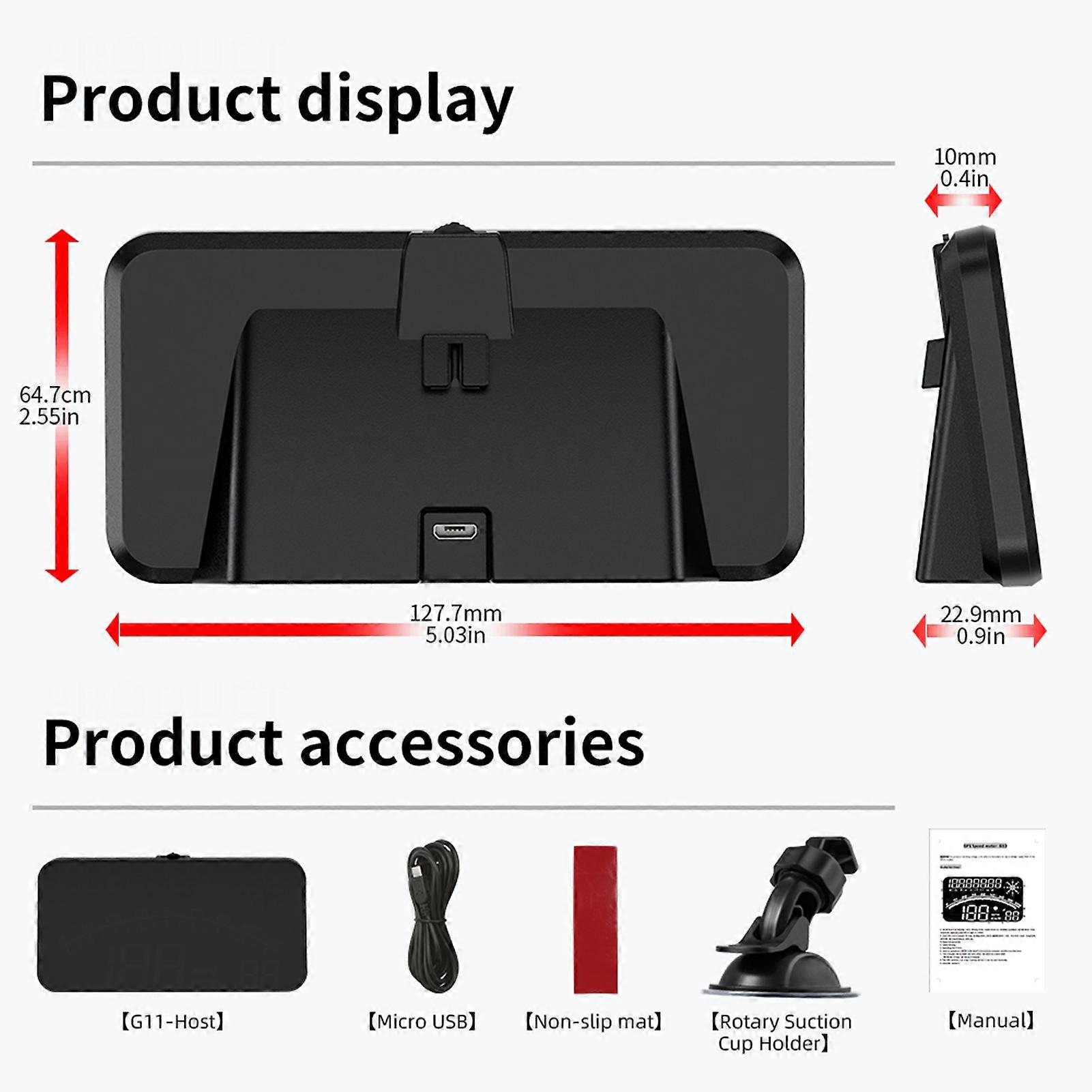 5-inch with driving time and clock