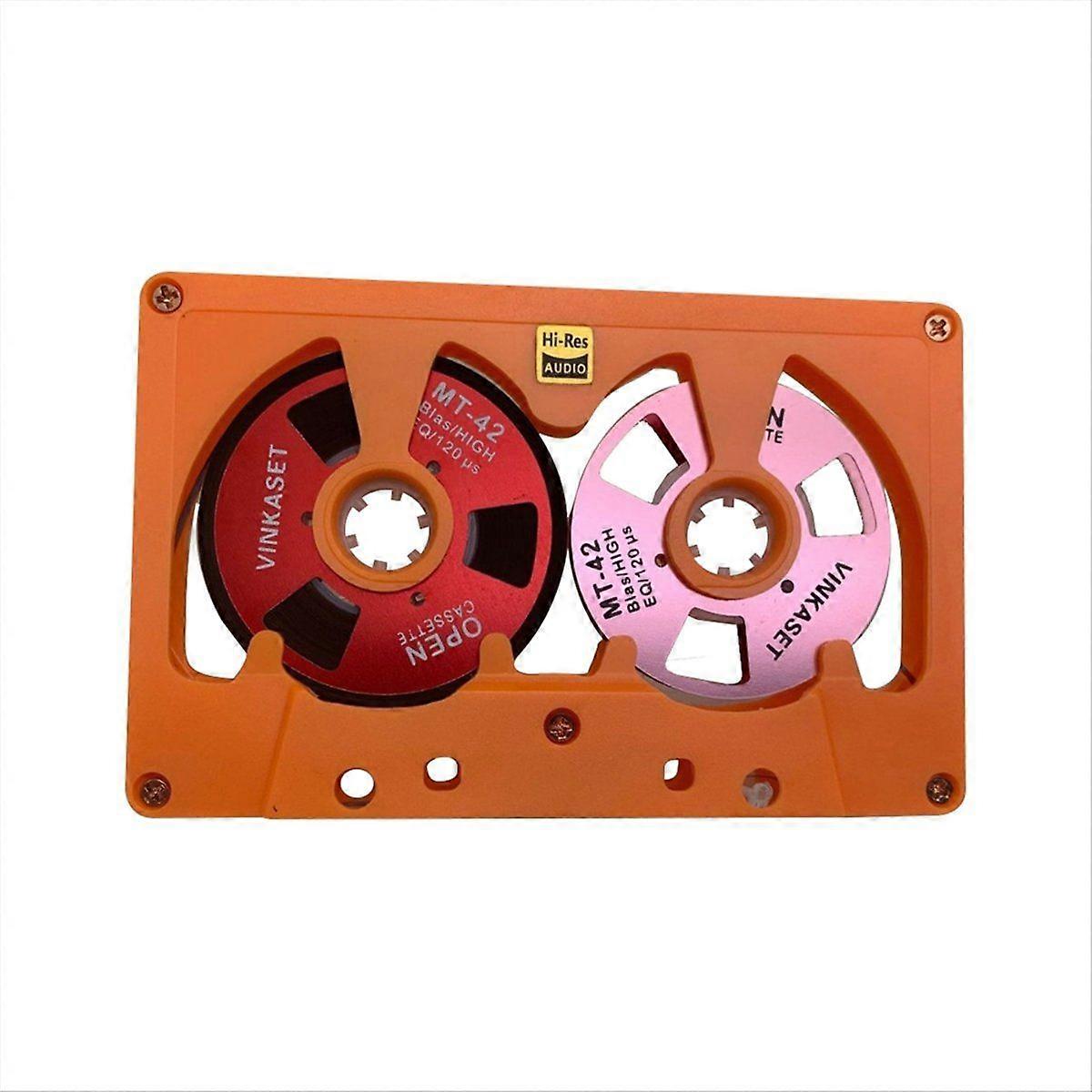 50 Minute Blank Tape Disk Cassette Tape Double-Sided Metal Small Open Disk Hollow Case Blank Casset