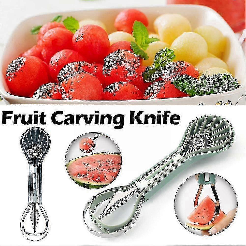 4 In 1 Watermelon Slicer Cutter Scoop Fruit Carving Dig Separator Gadgets Platter Tool Kitchen Cutter Fruit Pulp Knife Frui V0u8 s