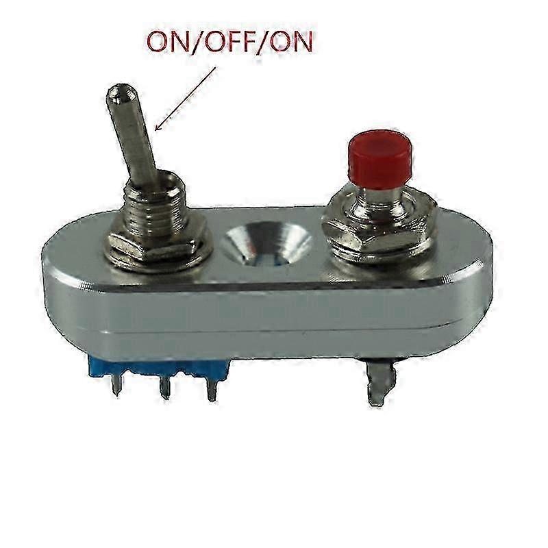 Aluminum Universal Motorcycle Handlebar Switch For Horn Headlight ON/OFF Button Black and Silver Toggle Grip switch