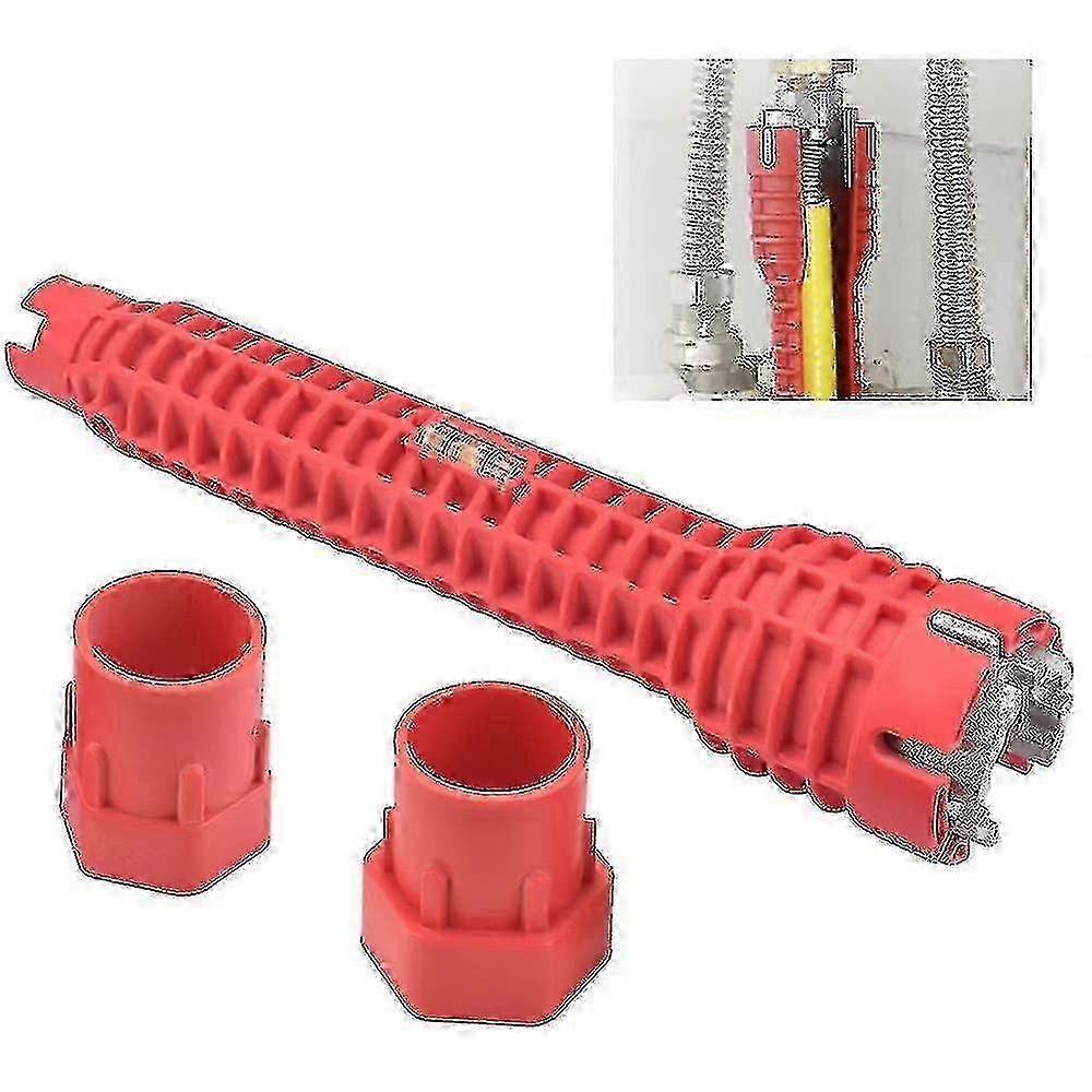 1 Pc Multifunctional Basin Wrench (8-in-1) Plumbing Tools Faucet Wrench Tool Faucet Socket Wrench Water Pipe Spanner-n