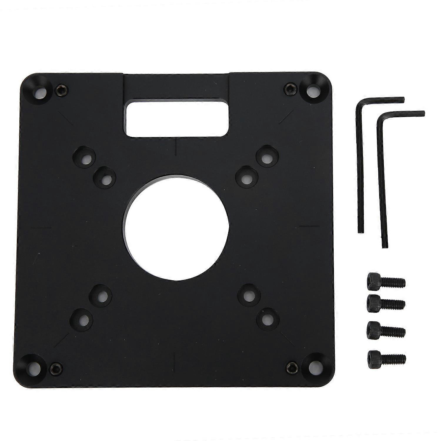 Router Table Insert Plate Aluminium Alloy CNC Trimmer Woodworking Engraving Accessory