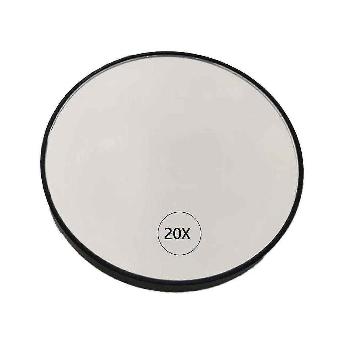 Anti-fog Magnifying Suction Cup Vanity Mirror 20x Handheld Magnifying With Handle,black
