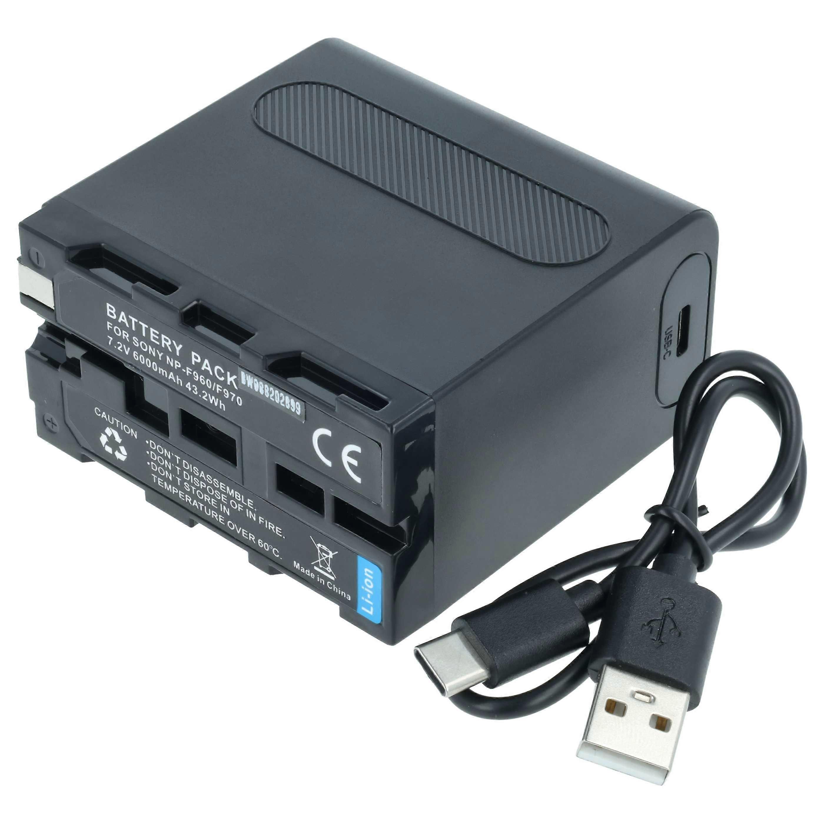 vhbw Akku kompatibel mit Sony CCD-SC8/E, CCD-TR11, CCD-SC9, CCD-TR18E, CCD-TR1, CCD-TR1100E, CCD-TR18, CCD-TR12 Kamera (6000 mAh, 7,4 V, Li-Ion)