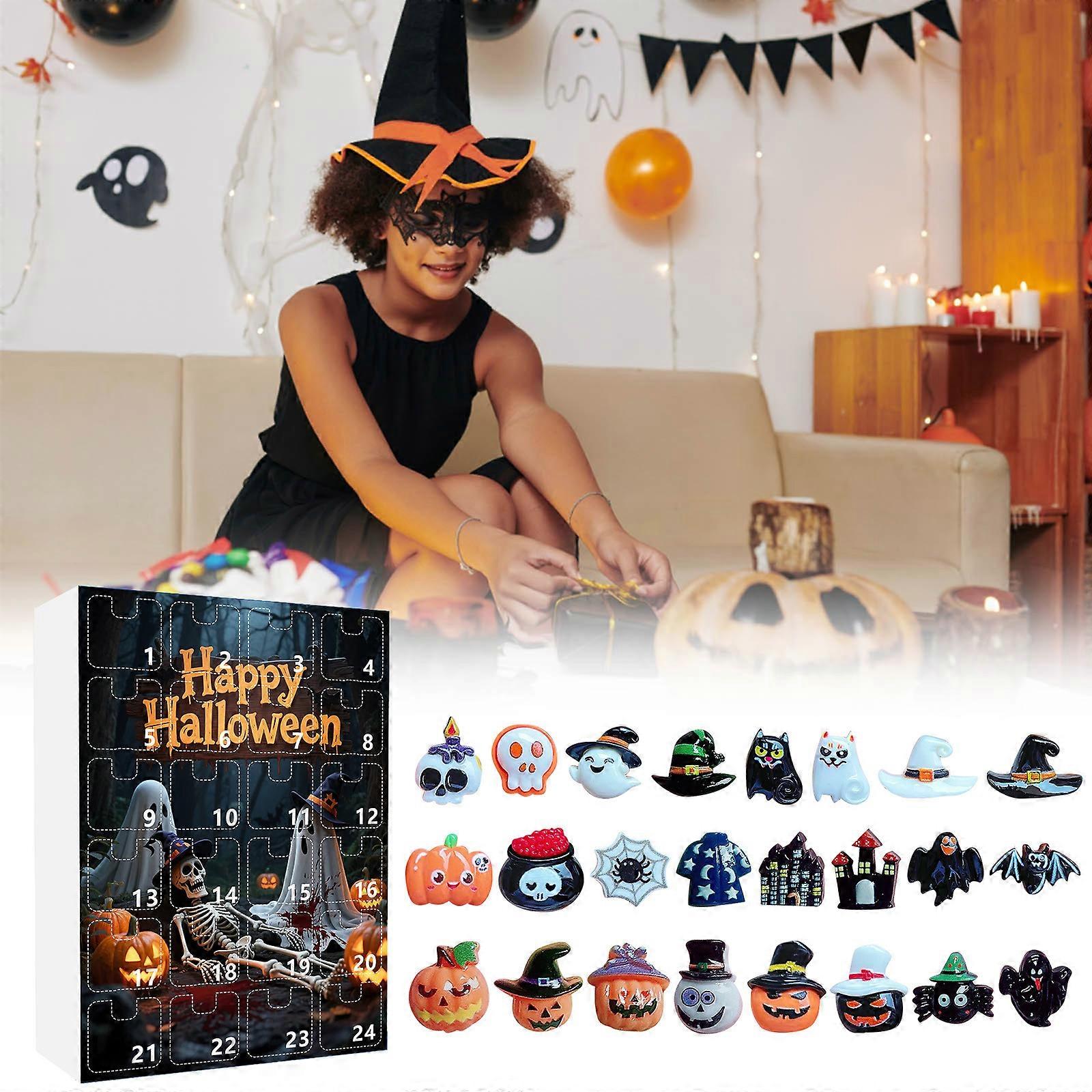 3d Advent 24-day Countdown Calendar Halloween Countdown 24 Days Series Calendar Blind