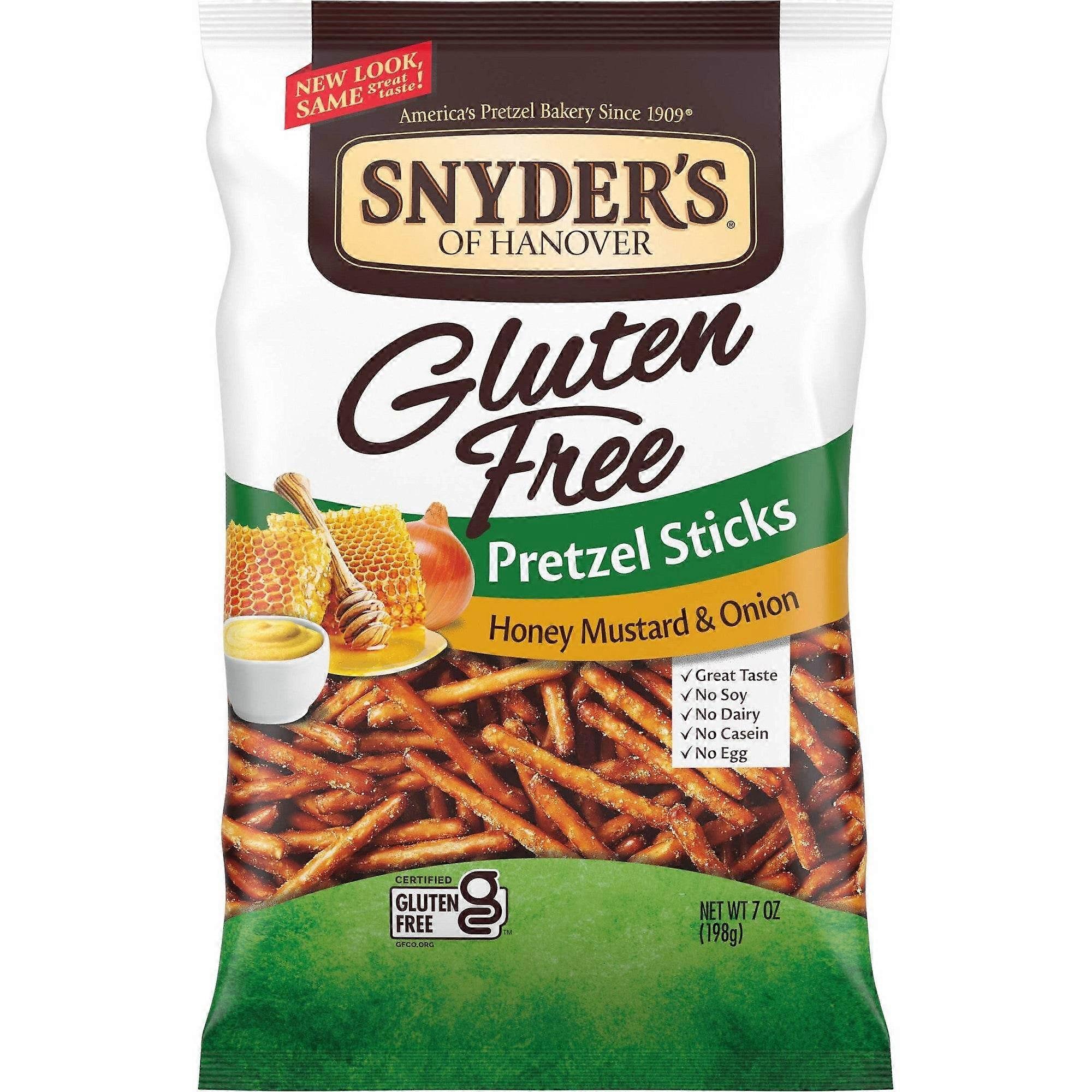 Snyders Honey Mustard &; Onion Pretzel Sticks, χωρίς γλουτένη, 7 oz