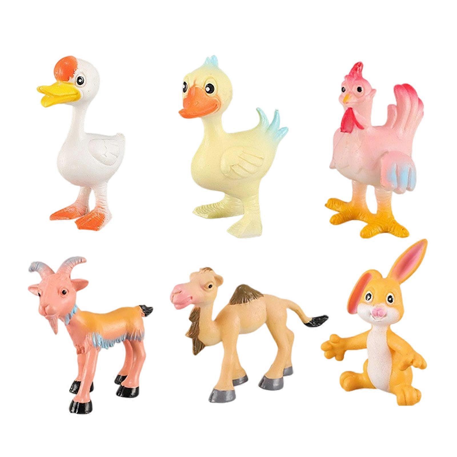 Realistic Goat Animal Model for Science Exhibits and Classrooms Rooster Animal Model for Display and Collection Multicolor