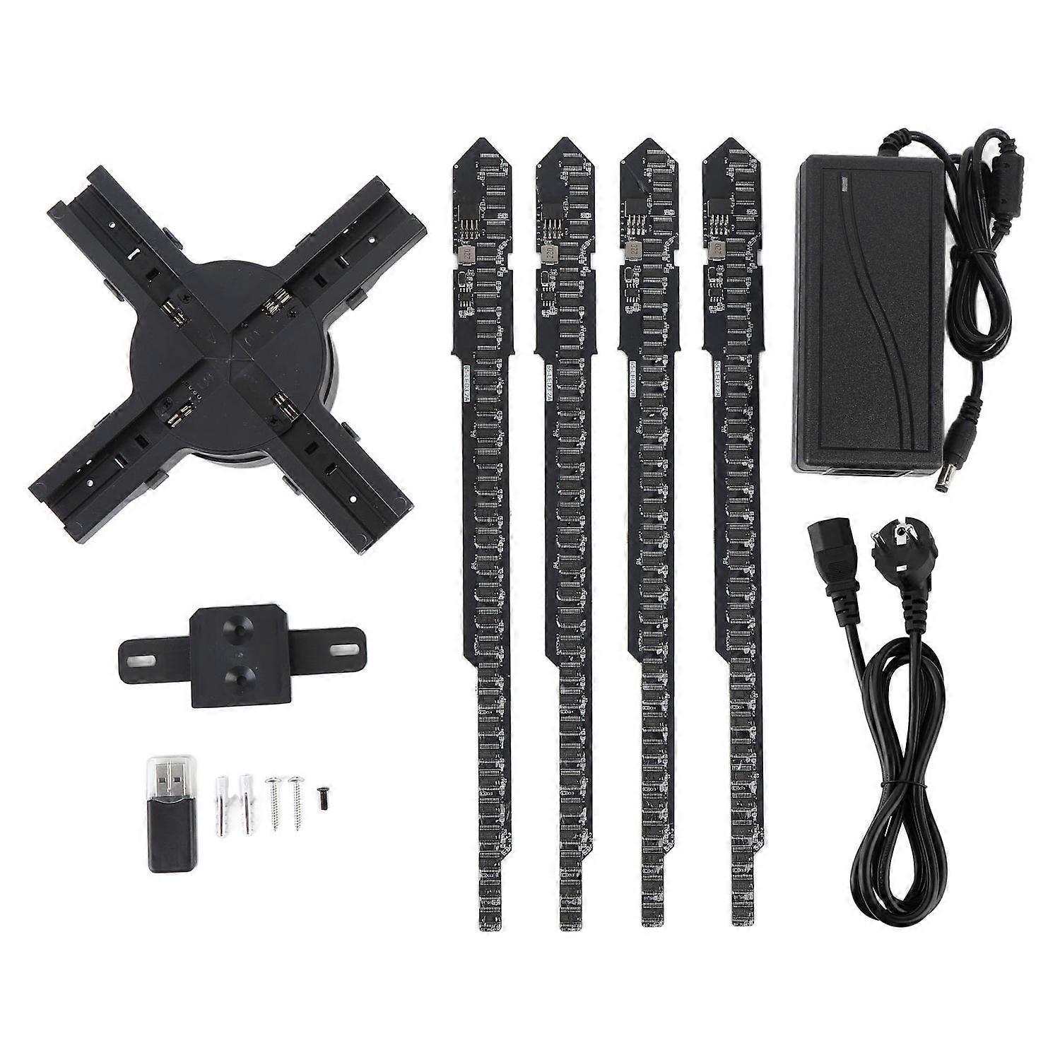 65CM 3D Hologram Fan Projector WiFi APP Control 2500x640 Resolution 640 LED Chips Hologram Advertisi