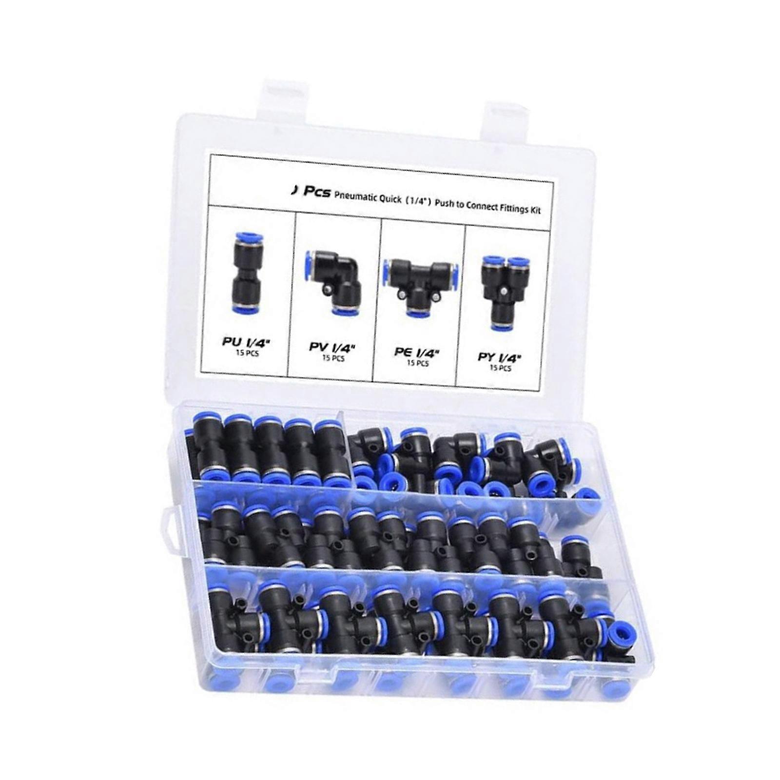 Easy to Use Hose Couplings Connectors, No Tool Required, Mechanics & Hobbyists Fit for Multiple Air Hose Linking Needs Multicolor