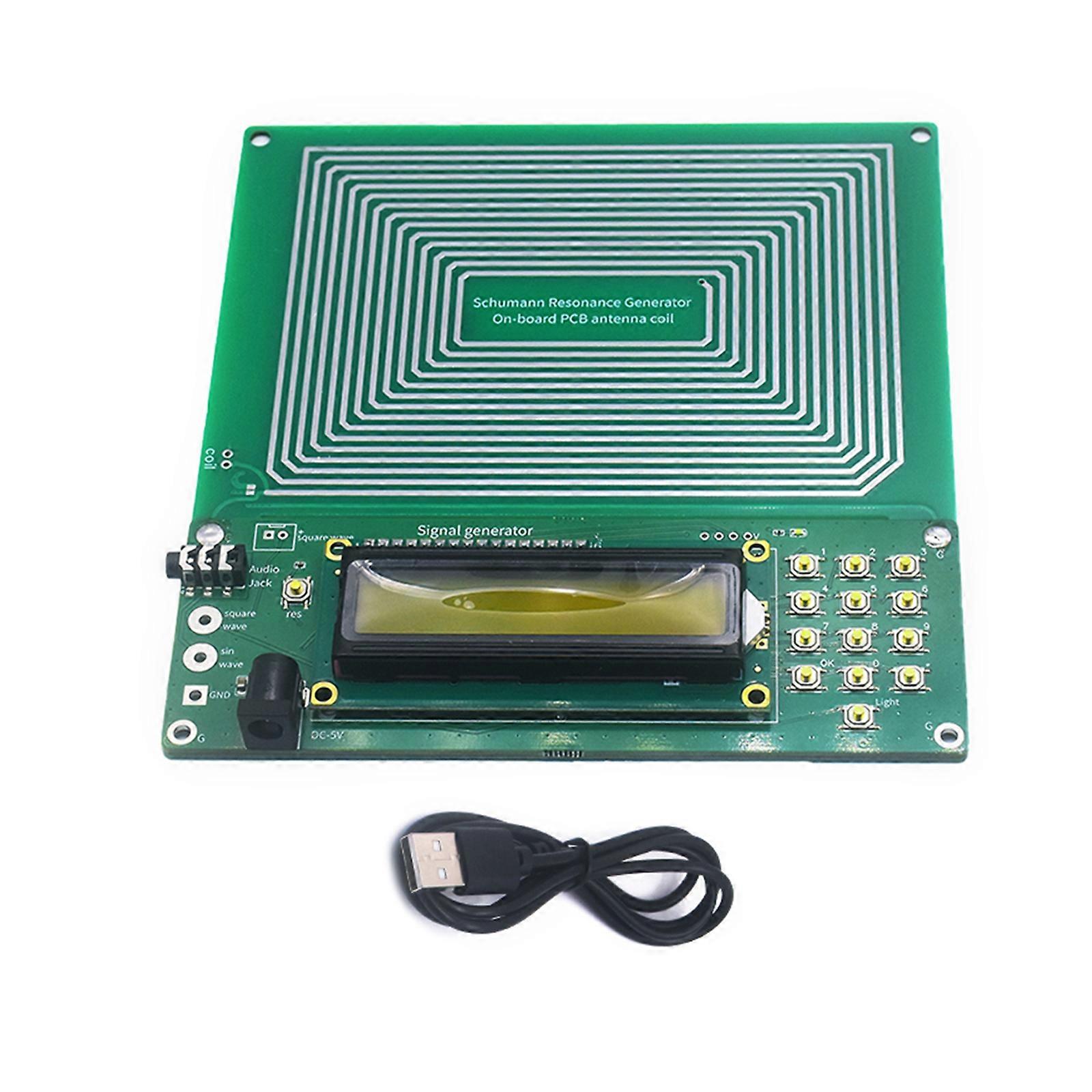 7.83Hz DC5V Schumann Device Resonator Sound Frequency Machine Generator for Enhances Computer and Office Experience Multicolor