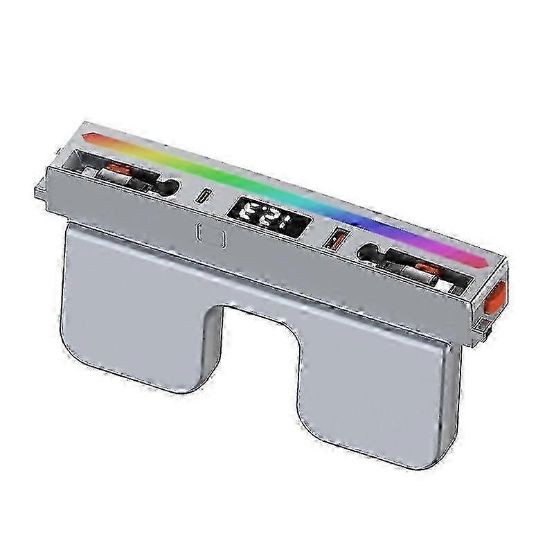 For Usb Hub Docking Station With Rainbow Light 4 Ports Retractable Lightningtypec Fast Charging For