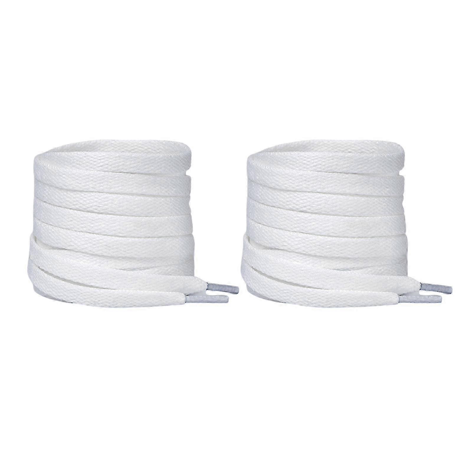 1 Pair Unisex Flat Shoelaces, 8mm Width, Multiple Colors - Replacement Shoe Strings for Sneakers and Boots