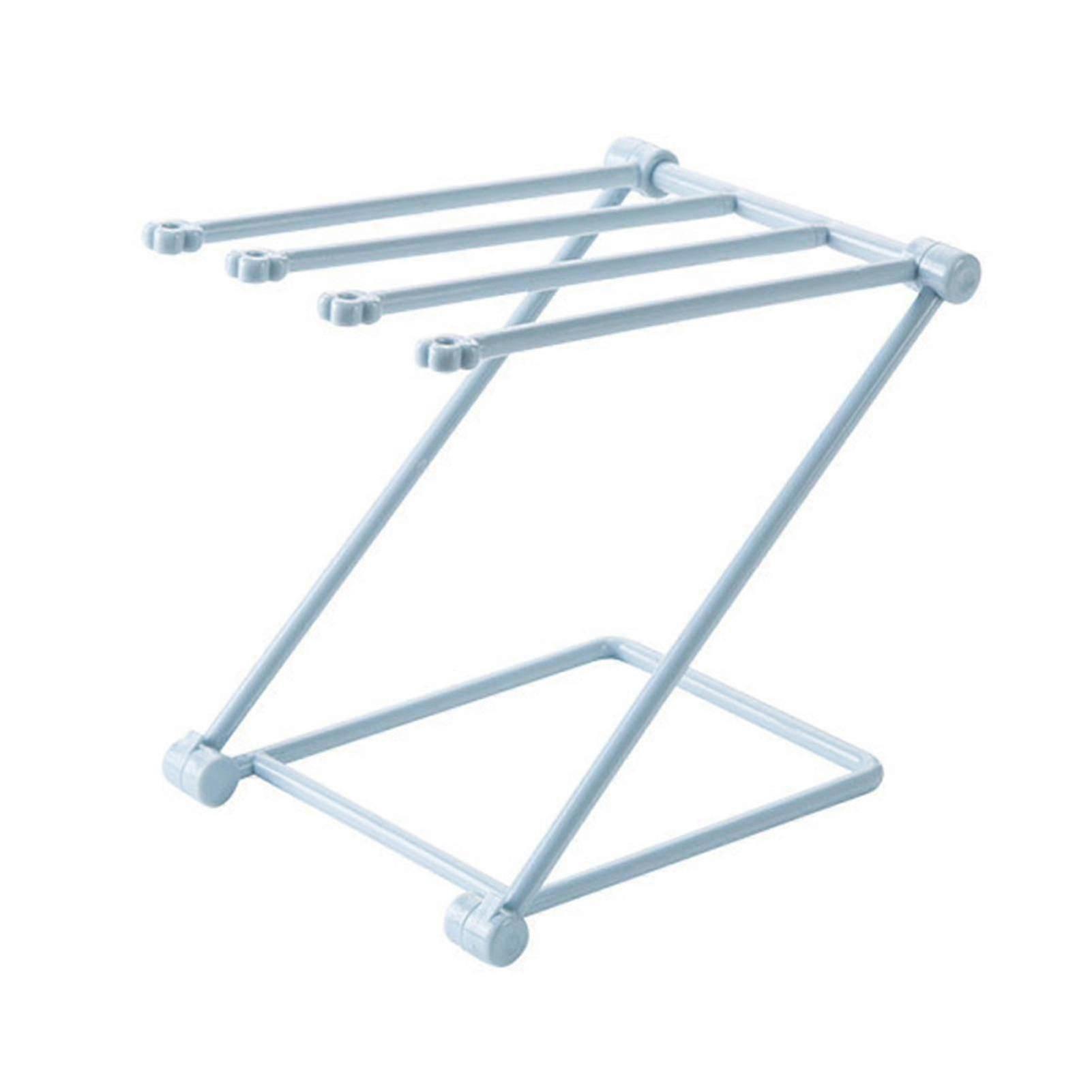 Indoor Folding Drying Rack Space Saving Can Hang Multiple Rags At The Same Time Tx