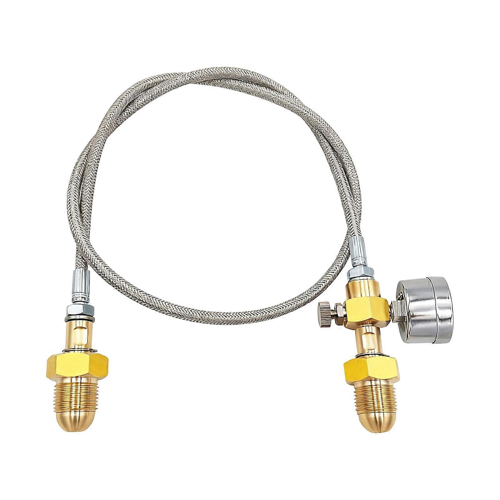 Metal Plastic Gas Hose 5/8 Adapter Secure High Pressure Argon Cylinder Connection Cylinder Refill Hose Multicolor