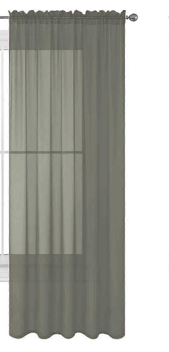 1 Pack Fully Stitched Sheer Window Curtain Panel Drape 63" 84" 95" 108" 120" L