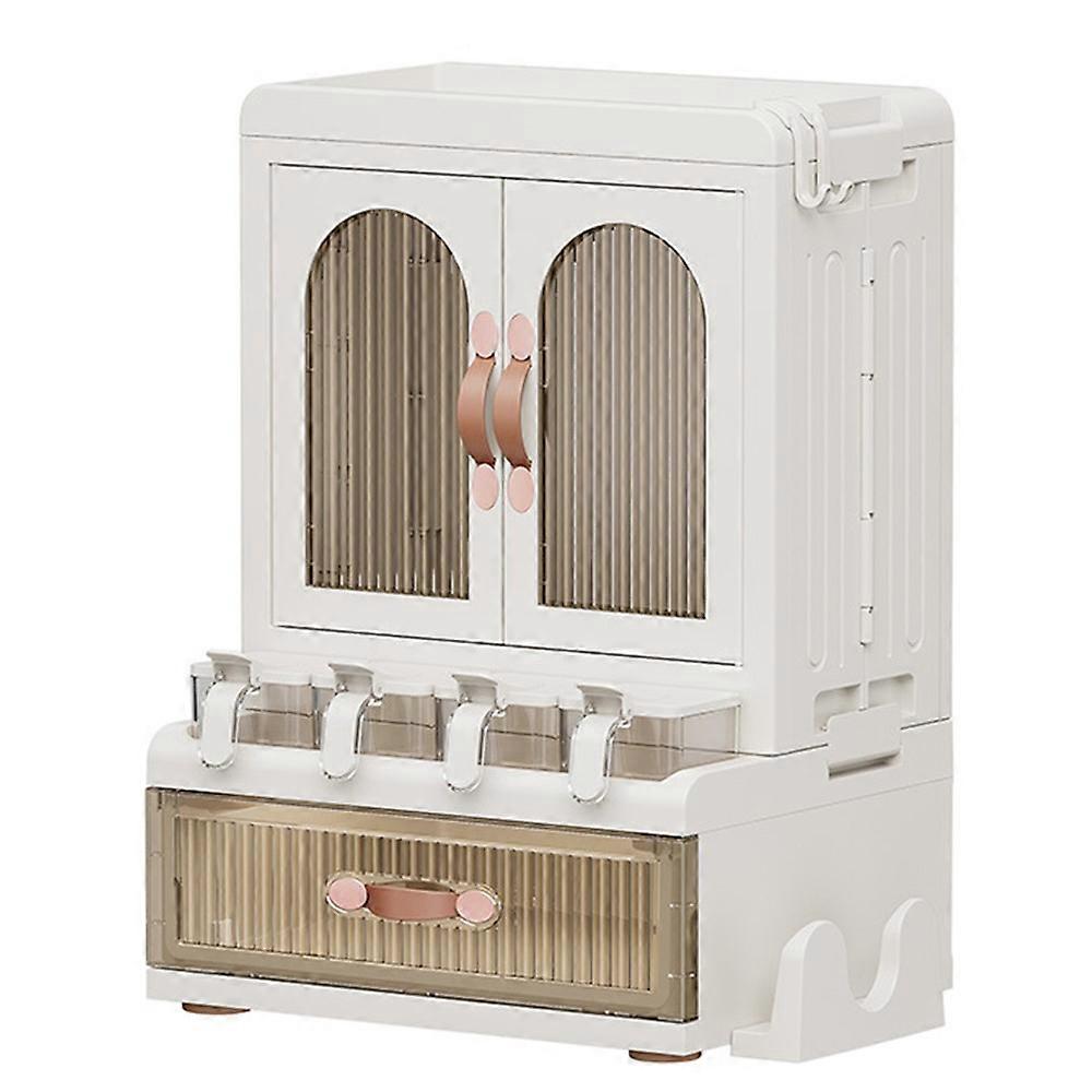 Kitchen Spice Rack Combo Set with Drawer Countertop Organizer Seasoning Container Sealed Storage Holder