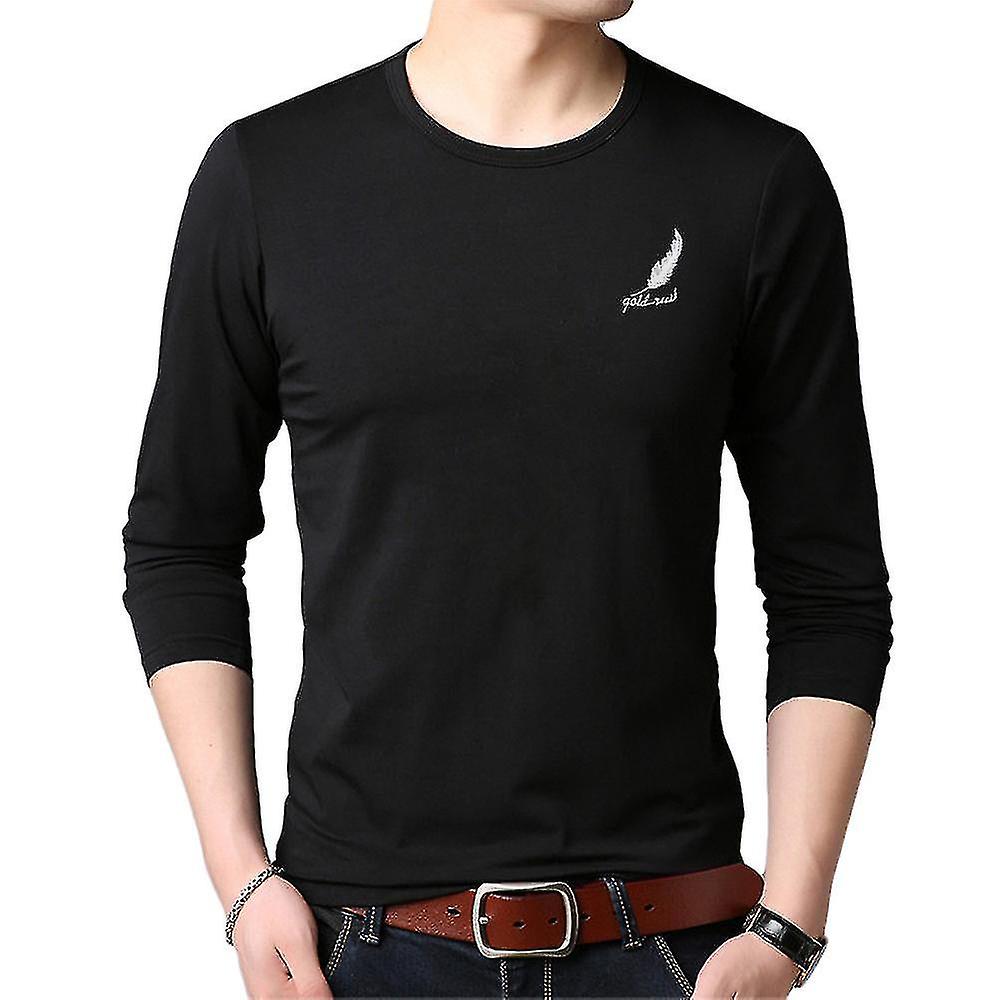 Mens Long Sleeve T-shirt Blouse Pullover Tee Tops