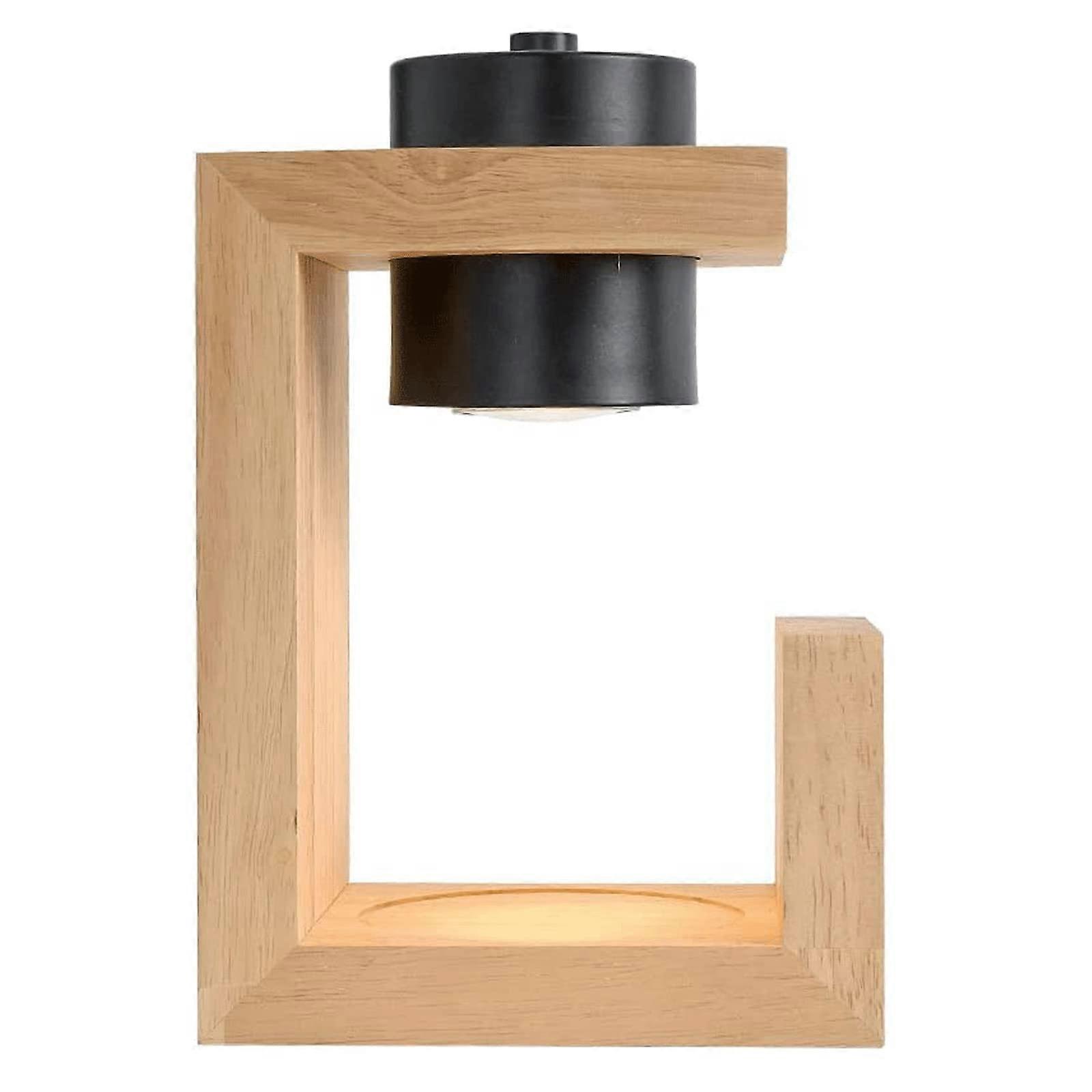 Candle Warmer Lamp with Wooden Base, Dimmable Wax Melting Light with Timer and 2 Bulbs for Home Decor
