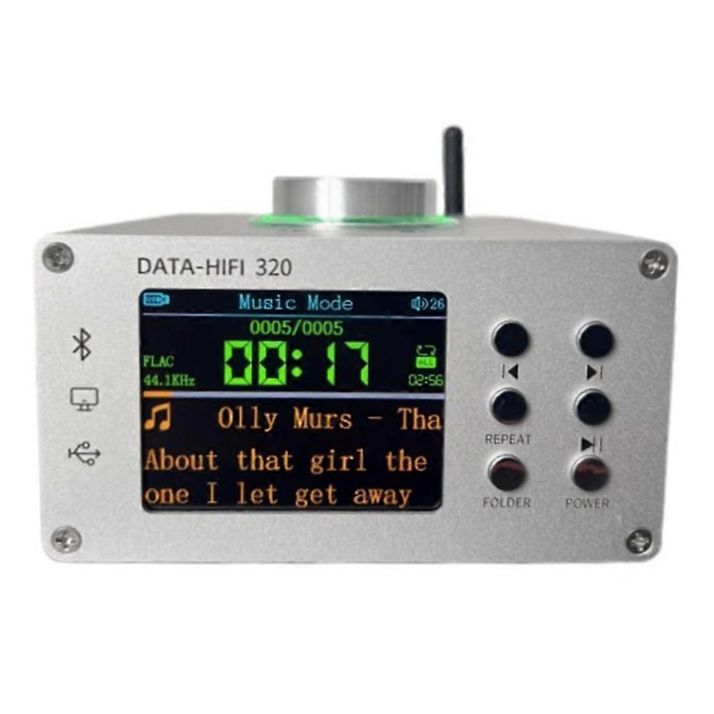  DATA-HIFI 320 Bluetooth Digital Power Amplifier HiFi Audio Decoder PC Sound Card 100W Digital Amplifier EU Plug