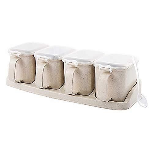 Spice Storage Containers Seasoning Box Set Kitchen Organizer with Lids Compact SpaceSaving Design