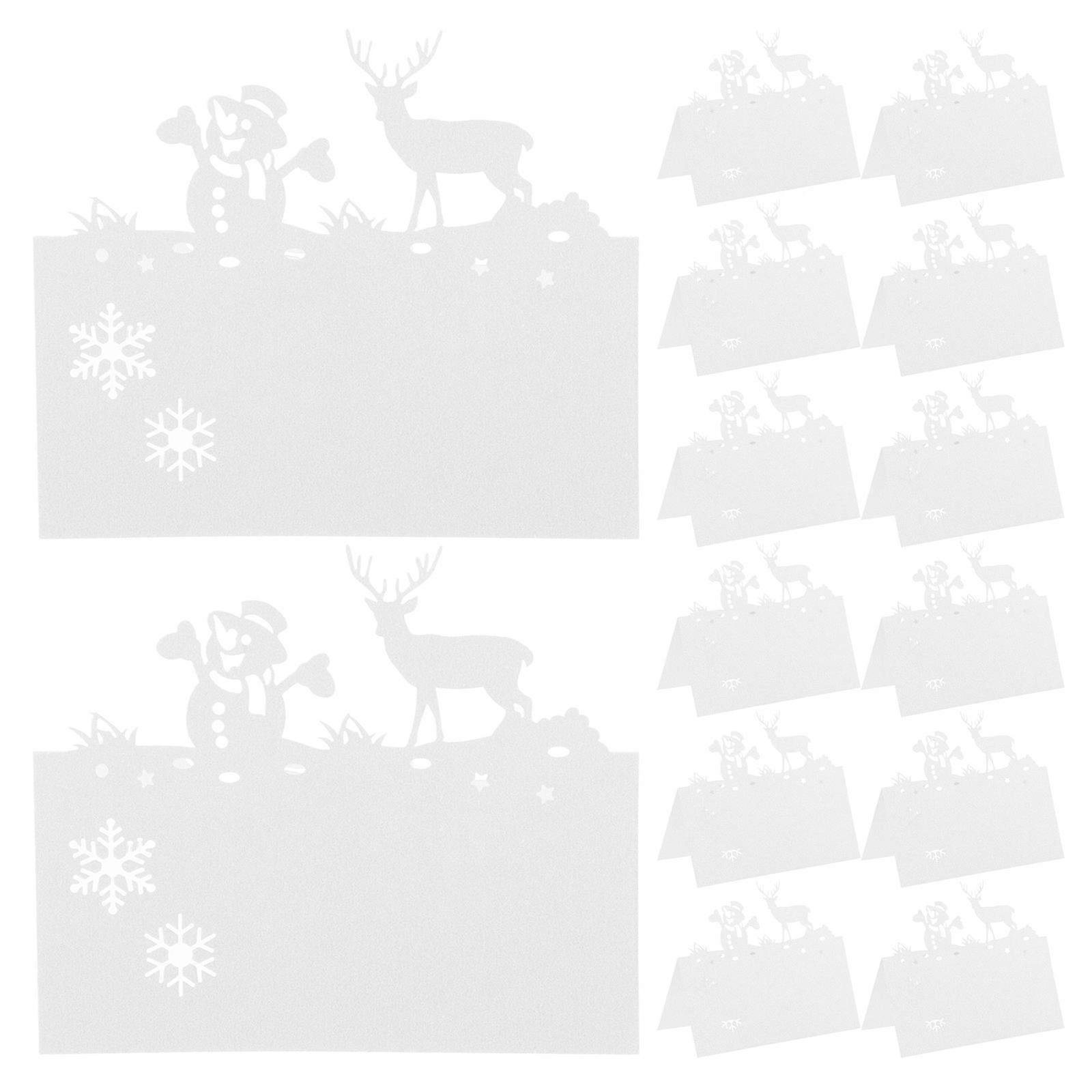 Christmas Paper Seating Cards for Wedding Table 50Pcs Quantity