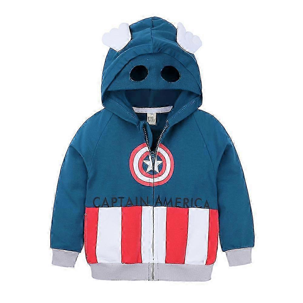 Veste zippée à capuche pour garçon, thème Spiderman et Batman (DC Comics)